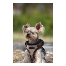Puppia Stefan Harnais confortable pour chien - Chaud - otif gaufré